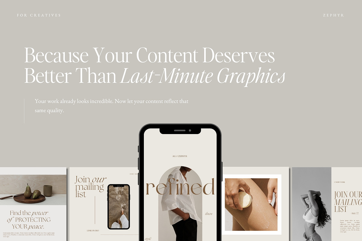 Minimalist Instagram Templates Canva, a Social Media Template by Adam and Grace (Photo 6 of 22)