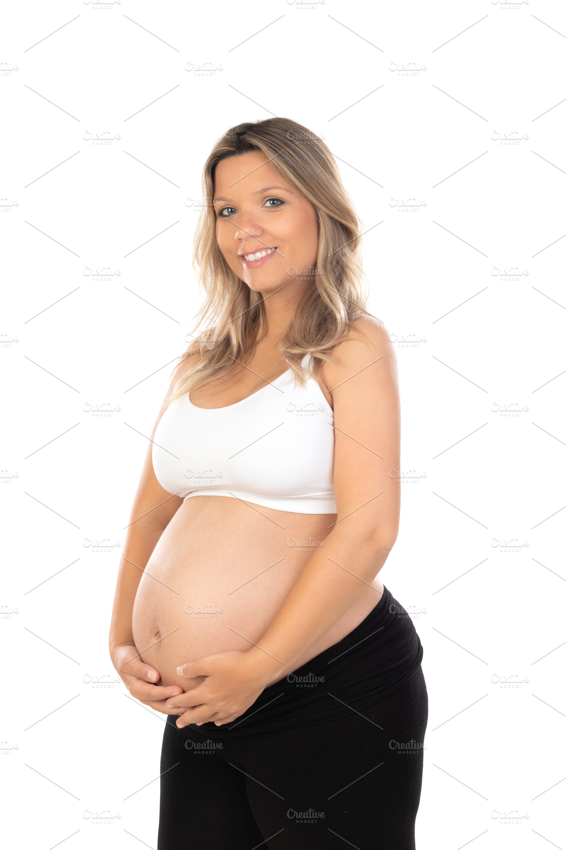 Beautiful smiling woman waiting for baby, a Person Photo by José Manuel Gelpi