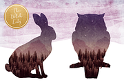 Forest Nighttime Clipart Set, an Illustration by The Dutch Lady Designs (Thumbnail 5 of 6)