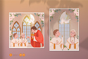My First Communion. Vector Set, a Seasonal Illustration by Tata Pilip (Thumbnail 6 of 10)