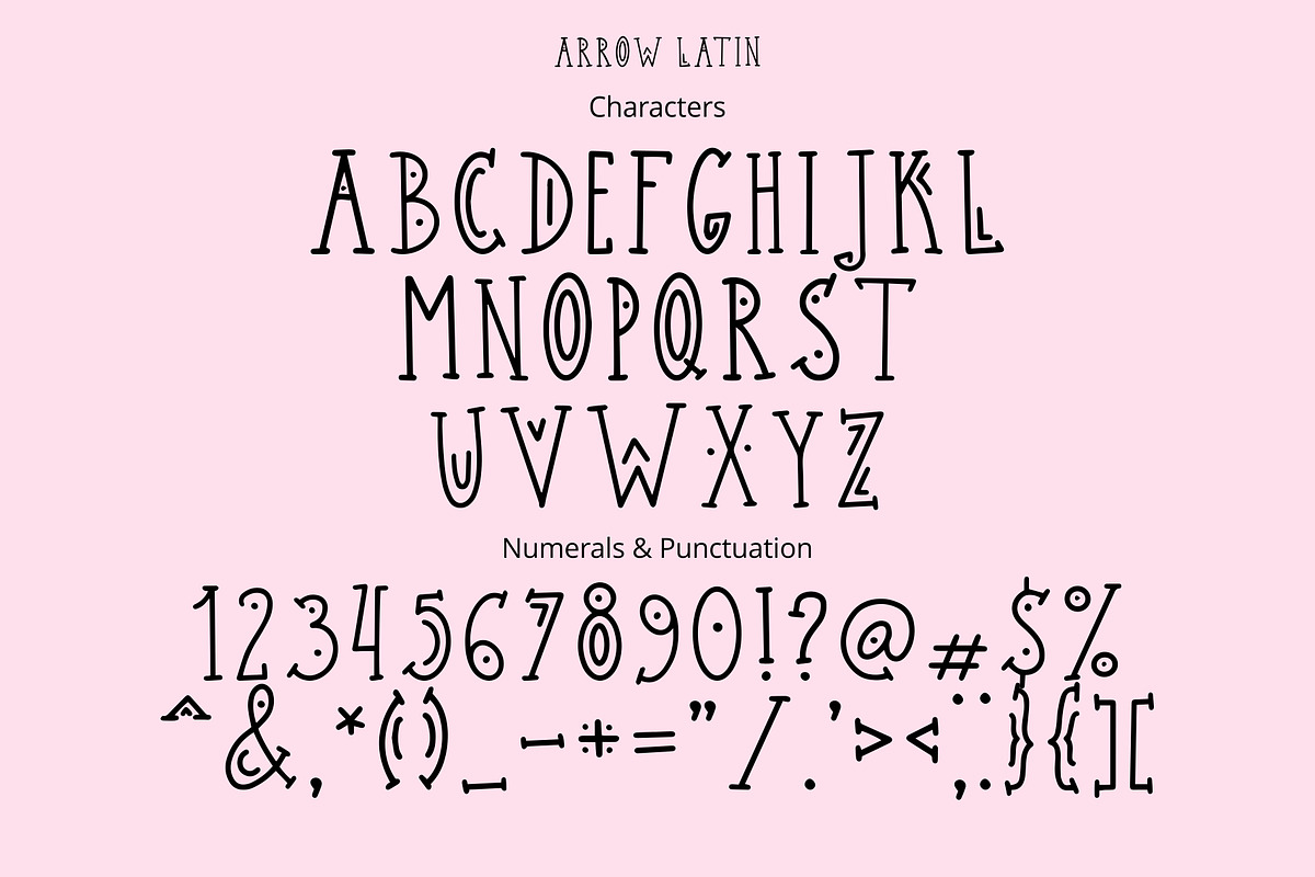 Arrow font, a Font by Malena (Photo 2 of 5)