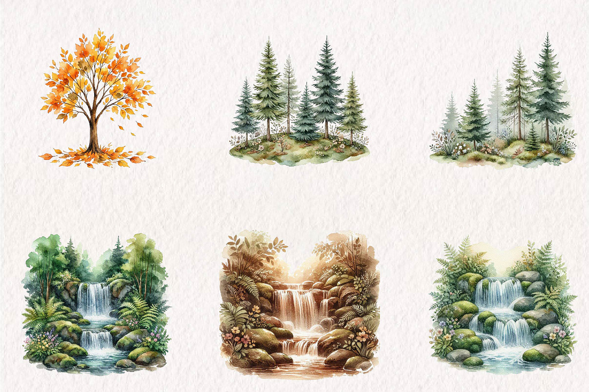 Woodland Clipart – Big Bundle, a Seasonal Illustration by CreationArt (Photo 3 of 7)