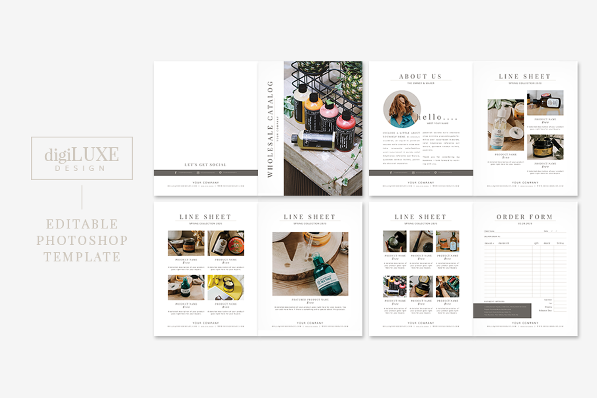 Wholesale Catalog Template PHOTOSHOP, a Magazine Template by Digiluxe (Photo 4 of 4)