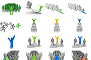 Big bundle of 3D leadership concepts, a Person Illustration by sibgat (Thumbnail 3 of 3)