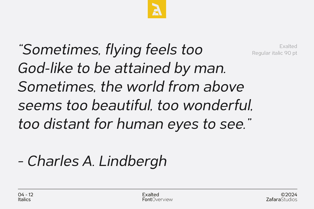 Exalted - Geometric sans serif, a Sans Serif Font by Zafara Studios (Photo 4 of 12)