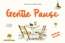 Gentle Pause Modern Brush