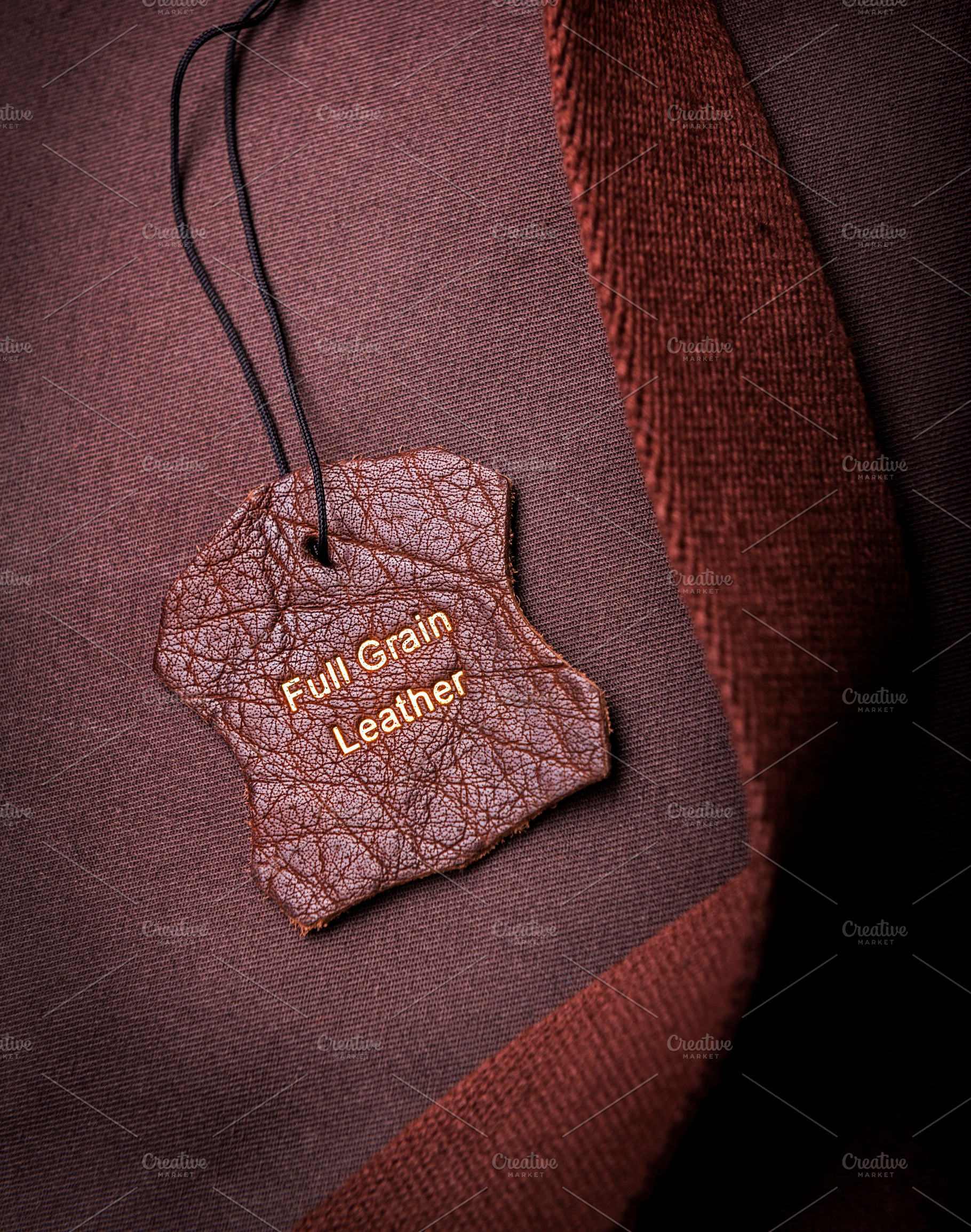 Leather Tag, a Business Photo by THP Creative
