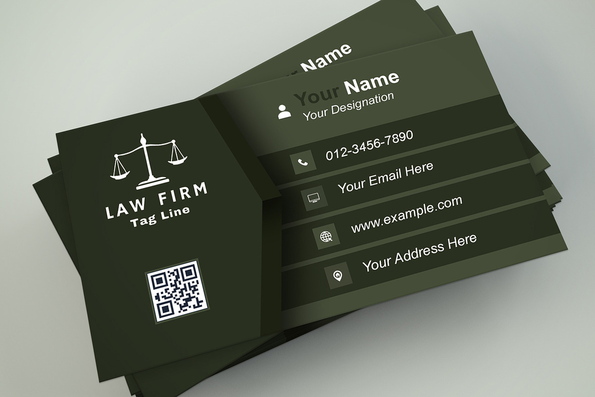 Modern Law Firm Business Card preview 5