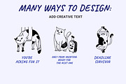 22 Funny cats vector illustration 3, an Animal Illustration by Yanakicc (Thumbnail 3 of 11)