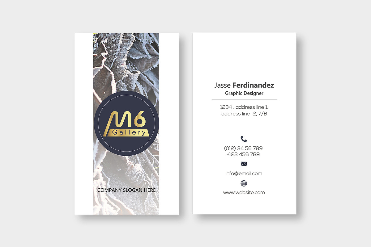 Nature Business Card Template- S46, a Business Card Template by M6 Gallery (Photo 2 of 5)