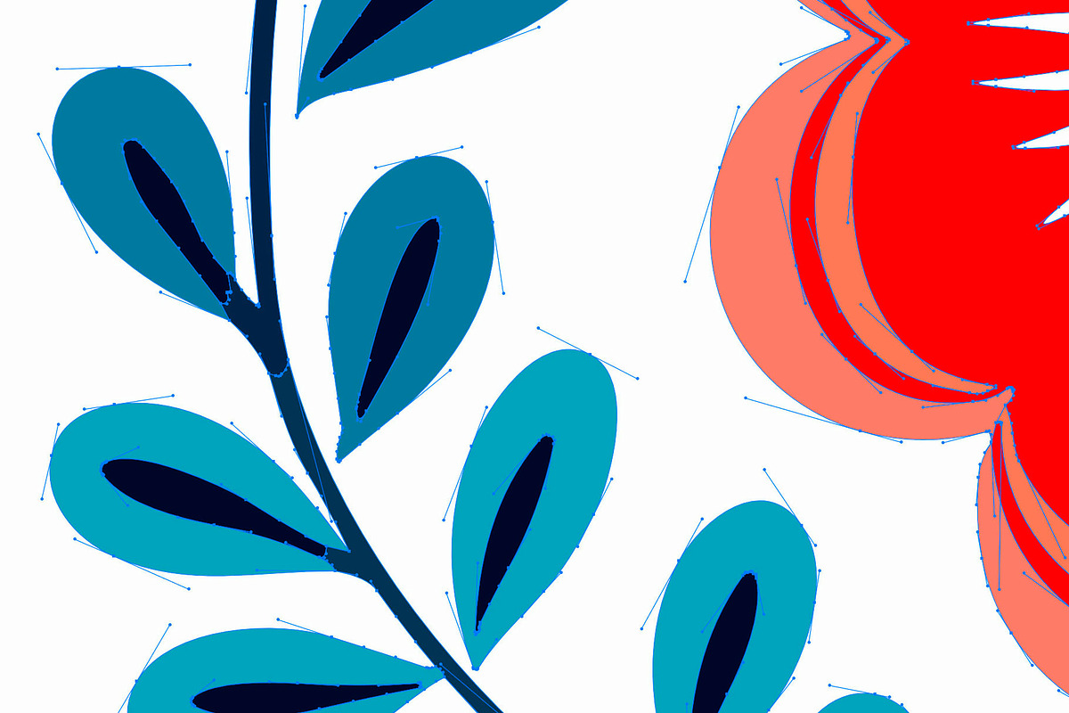 Scandinavian Folk Art Floral Pattern, a Decorative Illustration by Reformer Mockup (Photo 2 of 6)