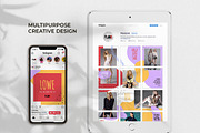 Lowe - Social Media Instagram Puzzle, a Social Media Template by Plan B (Thumbnail 4 of 6)