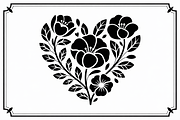 Elegant Black Floral Heart, an Illustration by Amazin_art (Thumbnail 14 of 16)