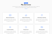 Minimal Developer Portfolio HTML, a Bootstrap Template by Themeplaza (Thumbnail 3 of 7)