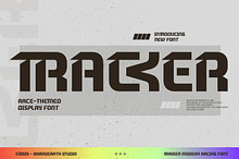 Tracker – Modern Racing Display Font