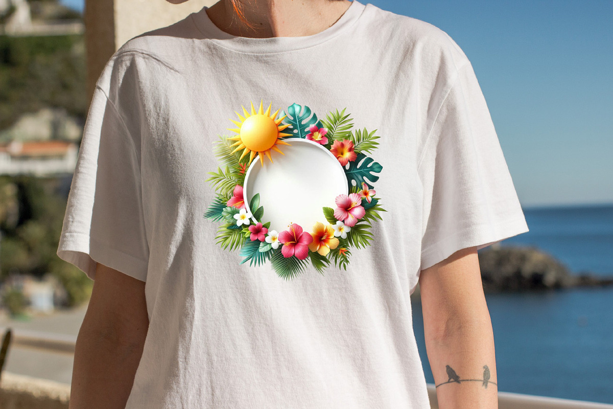 Coquette Summer Frame Sublimation Cl, an Illustration by SVGArt (Photo 6 of 8)