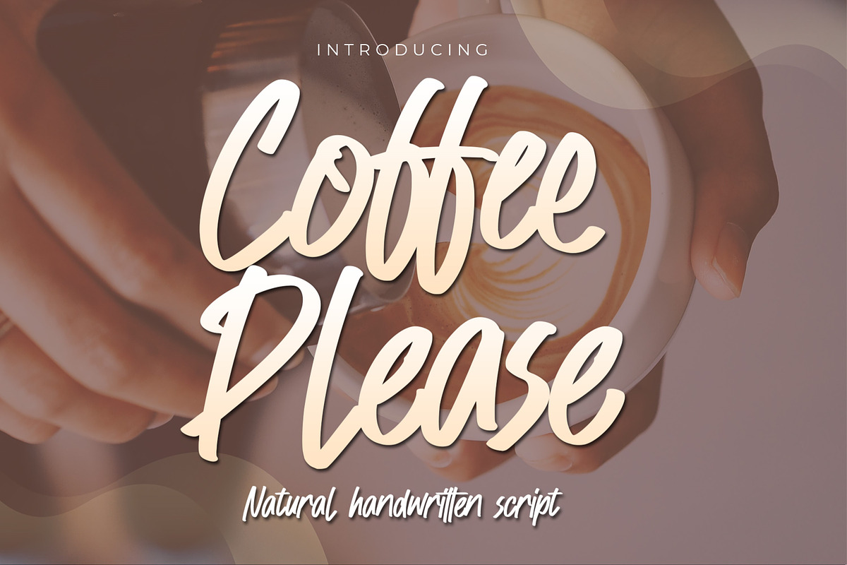 Coffee Please - Natural Handwritten, a Script Font by Gassstype (Photo 1 of 8)