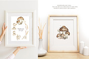 Watercolor Mushrooms Collection, an Education Illustration by MayaNavits (Thumbnail 12 of 14)