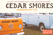 Cedar Smores - Handdrawn Font, a Font by Happy Raccoon Creative (Thumbnail 1 of 3)