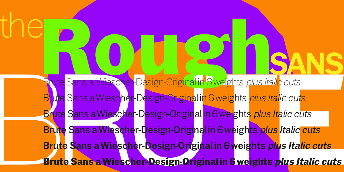 Brute Sans, a Sans Serif Font by Wiescher-Design (Photo 5 of 7)
