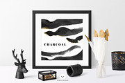 CHARCOAL Watercolor Brush Strokes, an Object Graphic by Vintage To Vectors (Thumbnail 3 of 3)