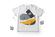Whales - Cute Character, an Animal Illustration by Sumacj (Thumbnail 3 of 8)