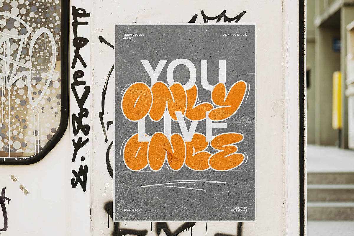 KNERD Bubble Font, a Handwritten Font by Any-Type® Foundry (Photo 5 of 11)