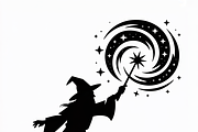 silhouette a mysterious wizard, an Illustration by Amazin_art (Thumbnail 15 of 19)