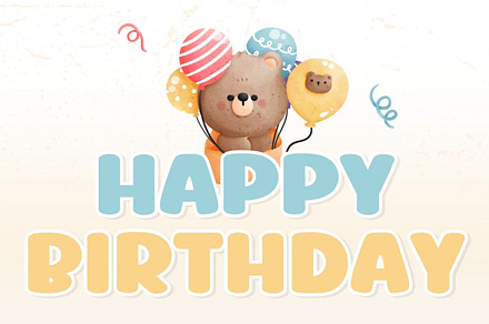 HAPPY BIRTHDAY - Handwritten Display, a Handwritten Font by Charmingbear59.design