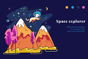 Colorful Space Collection, a Decorative Illustration by Yeticrab (Thumbnail 8 of 12)