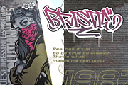 Bastrad Vol.01 Graffiti Font, a Blackletter Font by Ronny Studio (Thumbnail 2 of 12)