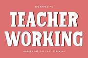 Teacher Working, a Script Font by FreshTypeINK (Thumbnail 1 of 8)