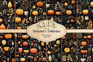 Pumpkin Spice and Everything Nice, a Background Graphic by Curve Design
