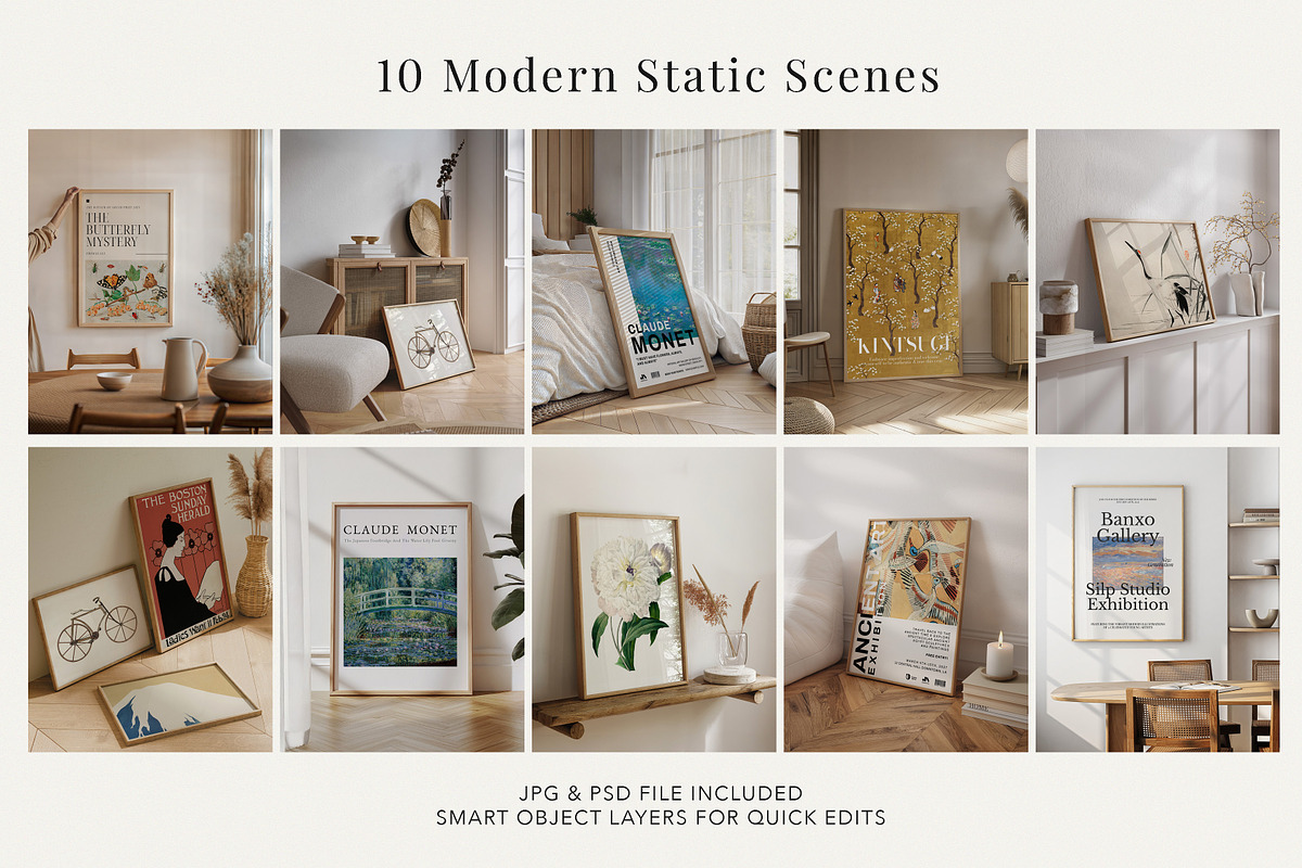 Aesthetic Frames Mockups Bundle, a Mockup by Paper Flowers Studio (Photo 3 of 6)
