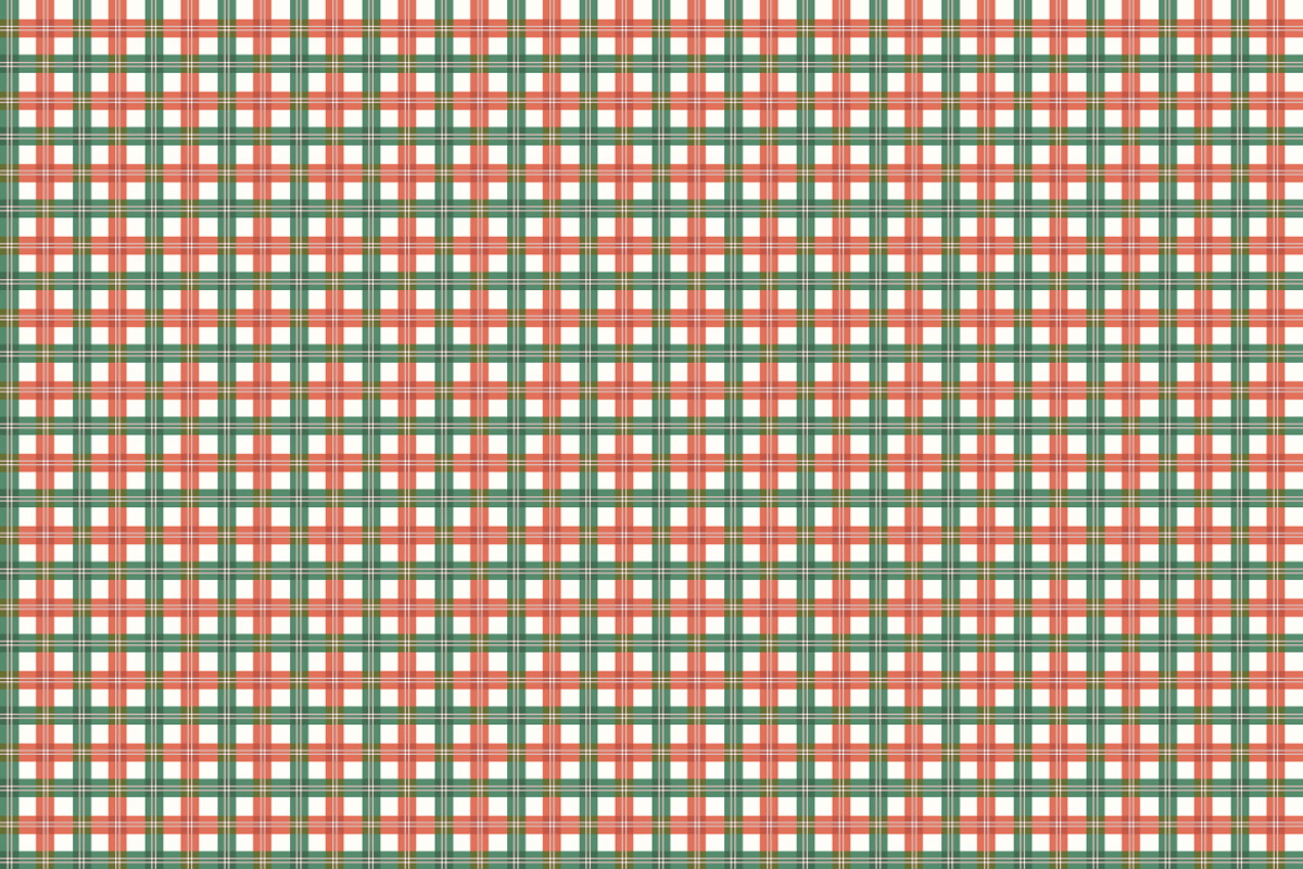 Festive Green & Red Plaid Pattern, a Pattern Graphic by Mightyfire