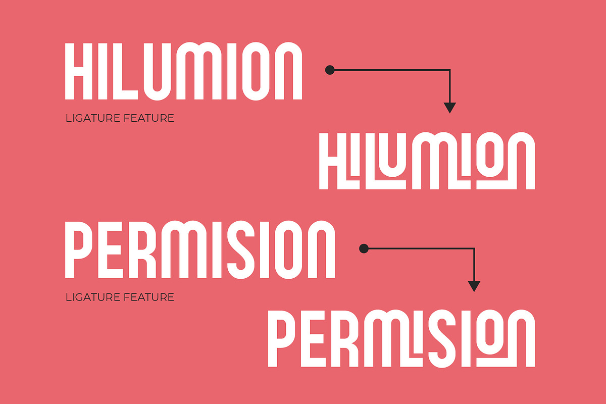 Hilumion - Sans Serif Display Font, a Sans Serif Font by Brainwaves.Studio (Photo 4 of 7)