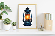 Watercolor Moody Christmas Clipart, an Illustration by Canvas Craft (Thumbnail 6 of 8)