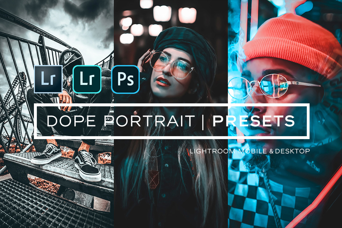 Dope Portrait Lightroom Presets, an Action Add-On by Lavinsky Art Store (Photo 1 of 11)