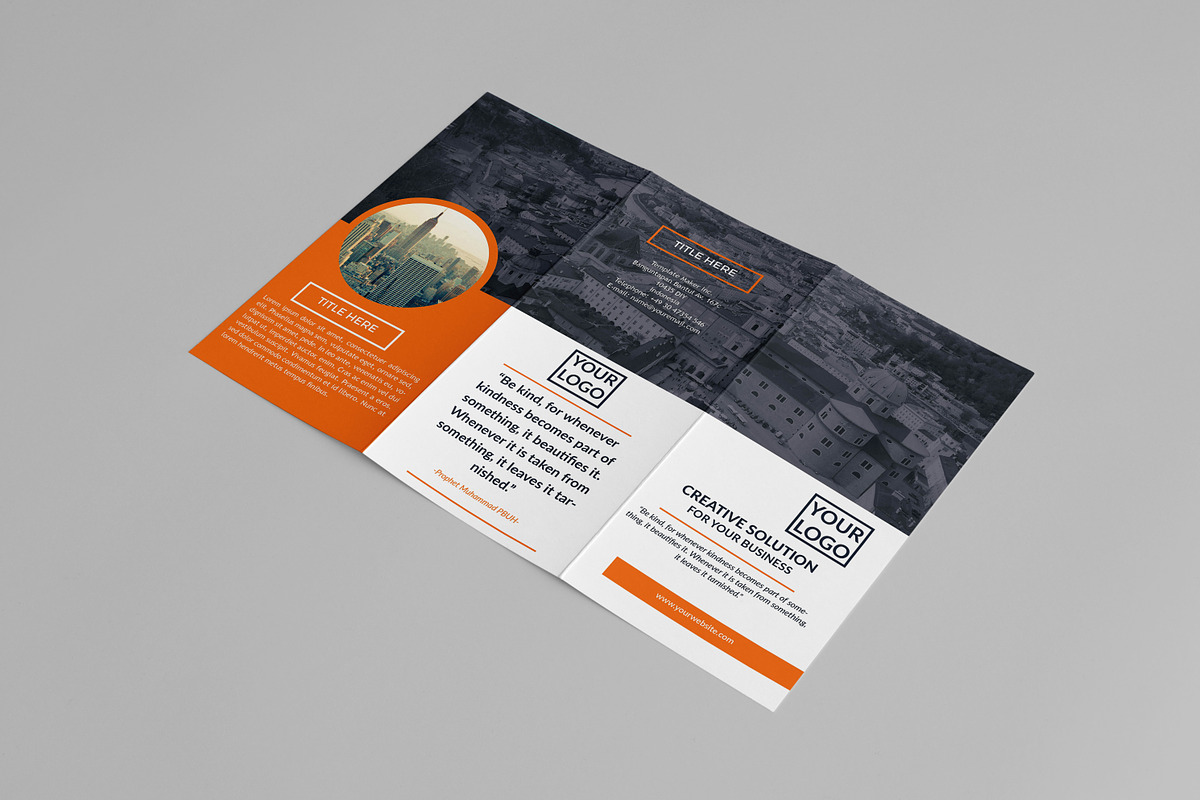 Biru Trifold Brochure, a Brochure Template by assaiv (Photo 5 of 9)