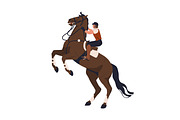 Disobedient horses with riders set, an Animal Illustration by Good Studio (Thumbnail 7 of 8)