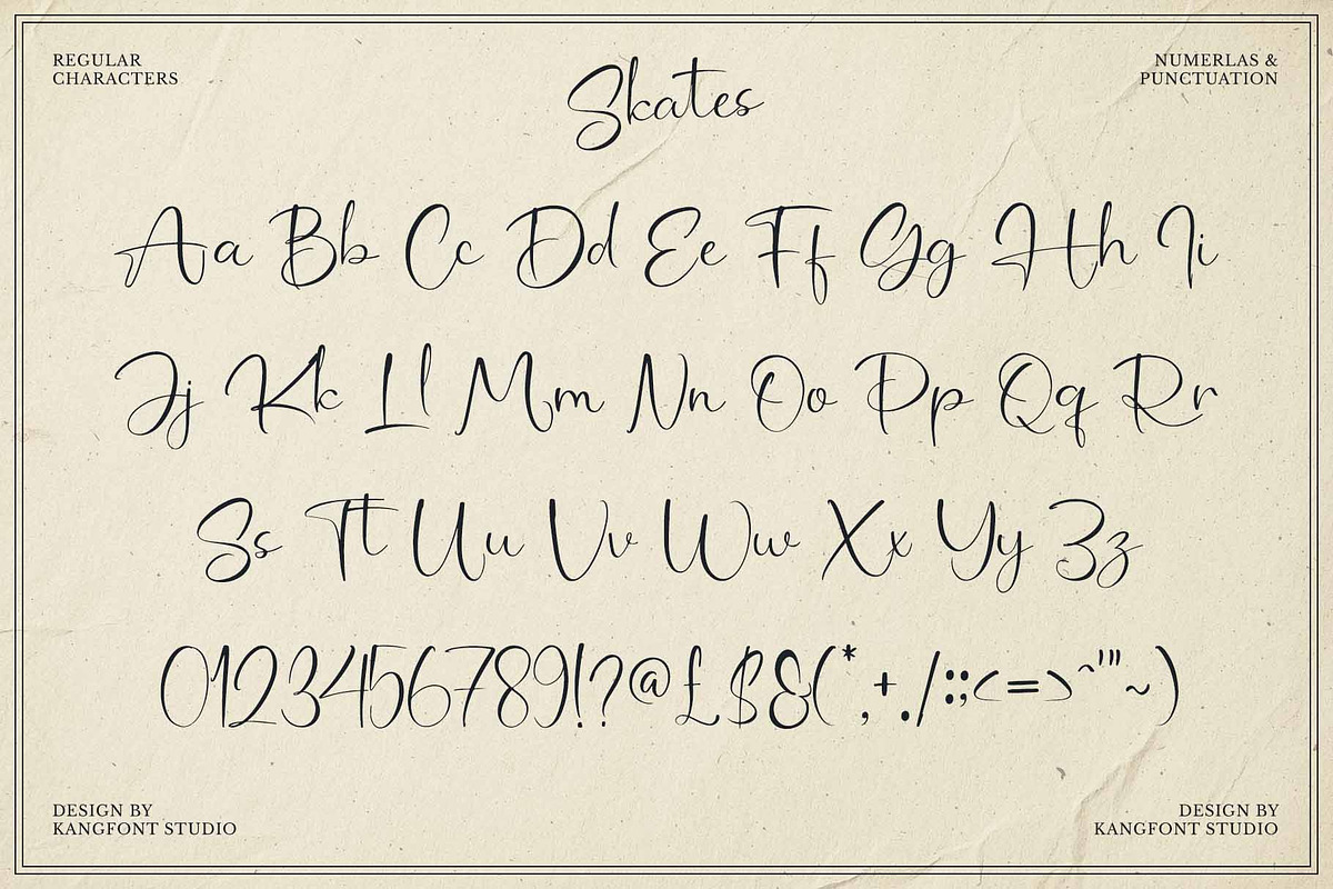 Skates – Elegant Script Font, a Script Font by kangfont Studio (Photo 8 of 10)