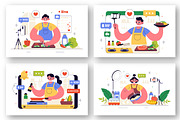 10 Cooking Vlog Illustration, a Food Illustration by denayunebgt (Thumbnail 2 of 4)