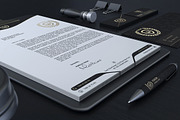 Gold And Black Corporate Identity, a Stationery Template by Marvel (Thumbnail 3 of 5)