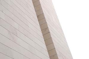 Abstract facade isolated