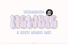 NEWBIE a Cute Groovy Retro Font