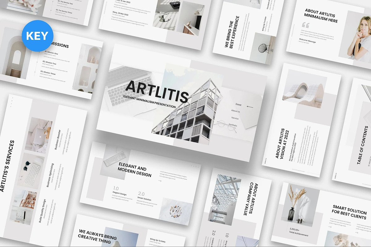 Artlitis - Minimalism Keynote, a Presentation Template by Fit-tee (Photo 1 of 6)