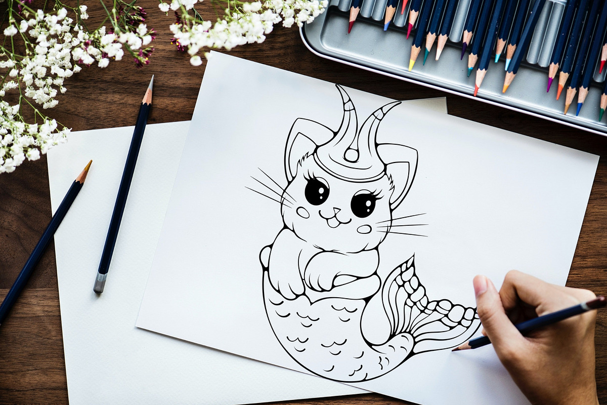 Cute Cats Zodiac Signs Collection, an Animal Illustration by ennona_art (Photo 6 of 6)