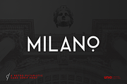 Milano - RetroFuturistic Sans, a Sans Serif Font by Unio | Creative Solutions