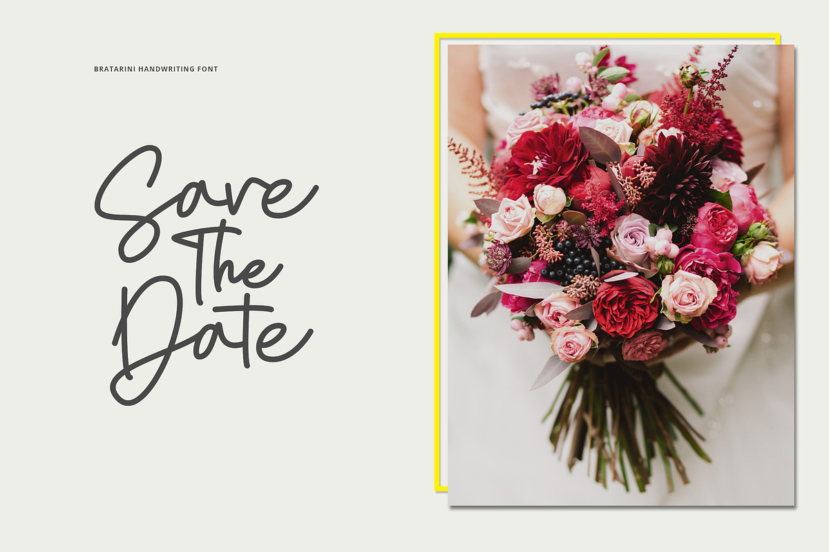 Bratarini - a Handwriting Font preview 4