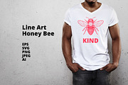 Honey Bee SVG Clipart for Stickers, an Animal Illustration by VectorPanther (Thumbnail 7 of 7)